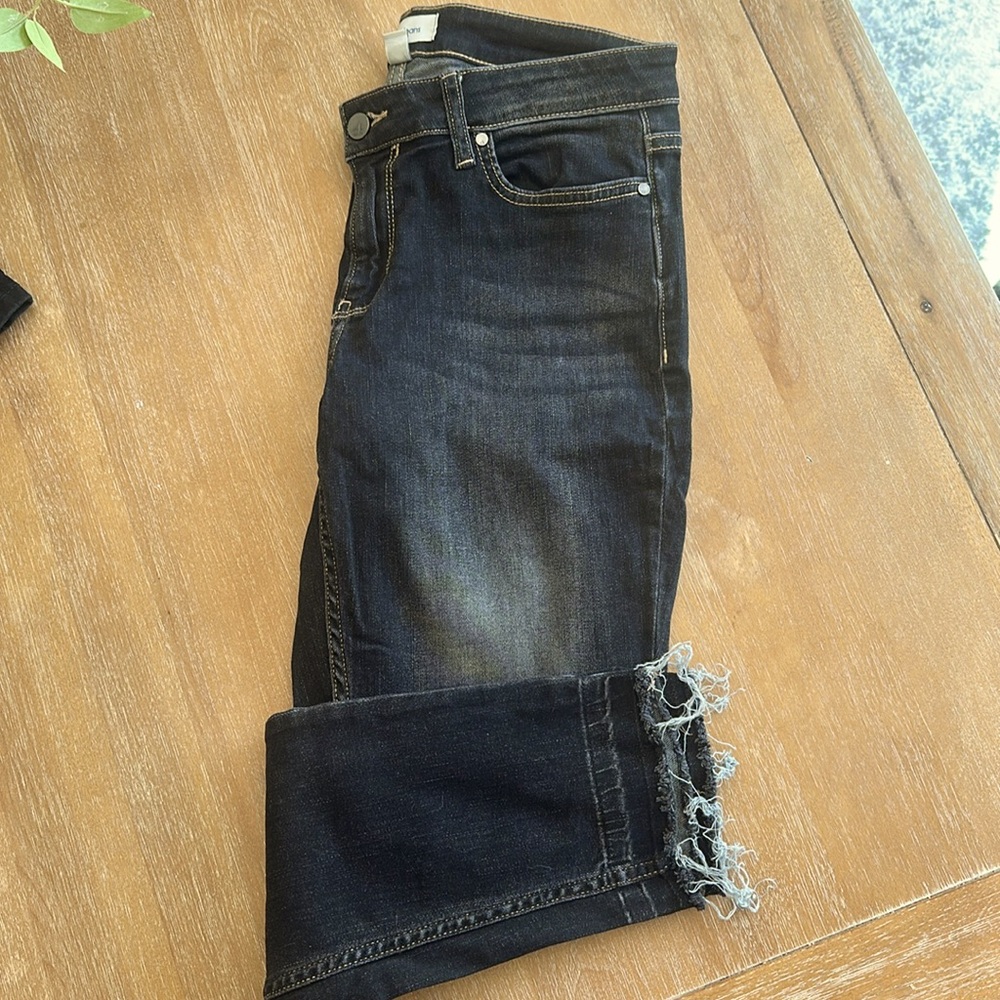 Calvin Klein acid washed black ankle jeans